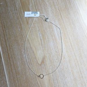 Wilshire Charm Adjustable Silver Necklace